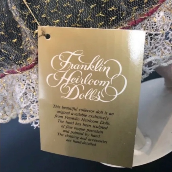 Angelica Christmas Angel Vintage Franklin Mint Heirloom Doll 15” - Picture 6 of 6